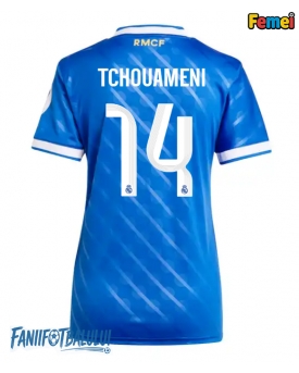 Real Madrid Aurelien Tchouameni #14 Tricou Fotbal Replică 2025-26 Femei Treilea